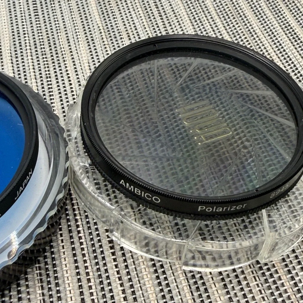 Hoya HMC 80A Blue Conversion & Ambico Polarizer 8945 Camera Lens Filters 62mm
